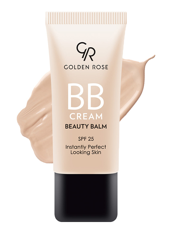 Golden Rose BB Cream Beauty Balm, 01 Light, Beige