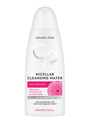 Golden Rose Micellar Cleansing Water for Face, Lips & Eyes, 200ml