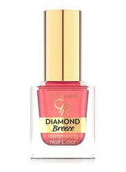 Golden Rose Diamond Breeze Shimmering Nail Color, No. 02 Pink Sparkle, Pink
