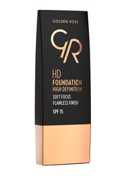 Golden Rose HD Foundation High Definition SPF 15, No. 105 Cool Sand, Beige