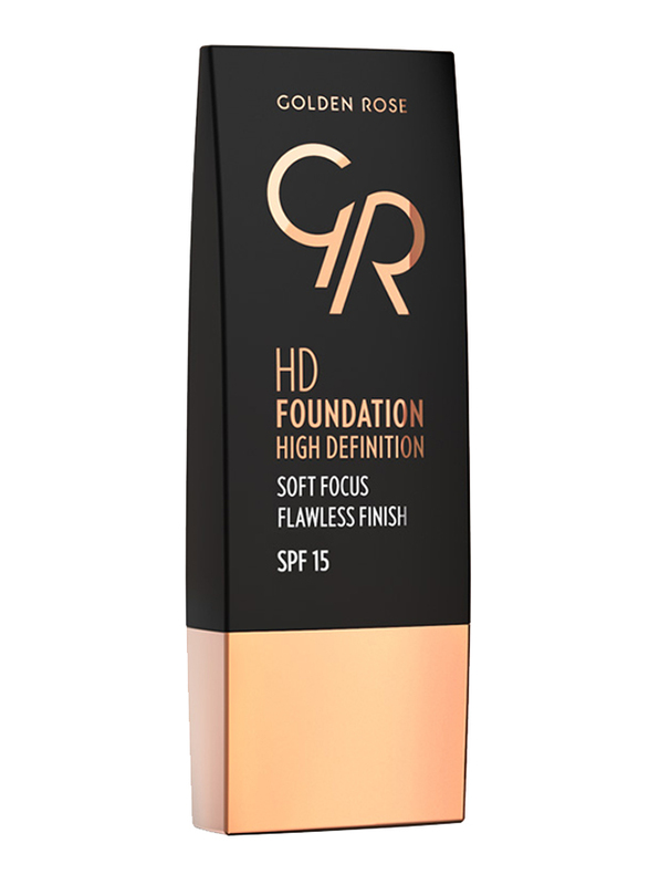 Golden Rose HD Foundation High Definition SPF 15, No. 101 Porcelain, Beige