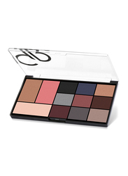 Golden Rose City Style Face & Eye Palette, 02 Smokey, Multicolor