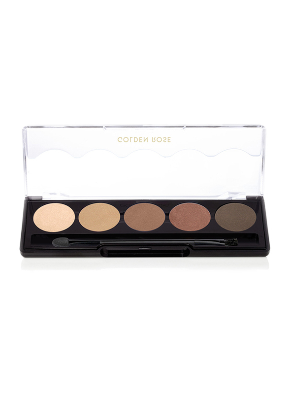 Golden Rose Professional Palette Eyeshadow, 103 Brown Line, Brown
