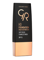 Golden Rose HD Foundation High Definition SPF 15, No. 116 Cappuccino, Beige
