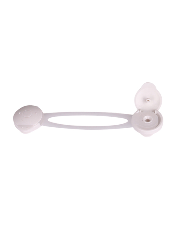 Vee Seven Child Protective Multi Purpose Lock, Short, 2 Pieces, White