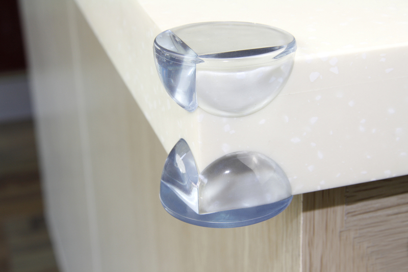 Vee Seven Child Protective Transparent Corner Guard, 4 Pieces, Transparent
