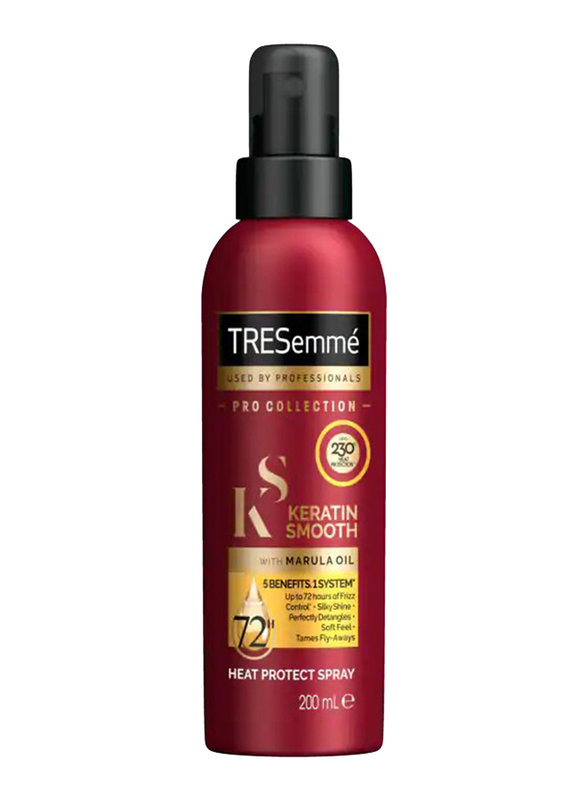 Tresemme Expert with Marula Oil Keratin Smooth Heat Protect Spray for All Hair Types, 200ml