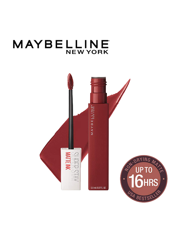 Maybelline New York SuperStay Matte Ink Lipstick Set, 3 x 5ml, 50 Voyager, Red