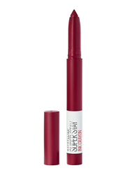 Maybelline New York SuperStay Ink Crayon Lipstick, 1.2gm, 55 Make It Happen, Red