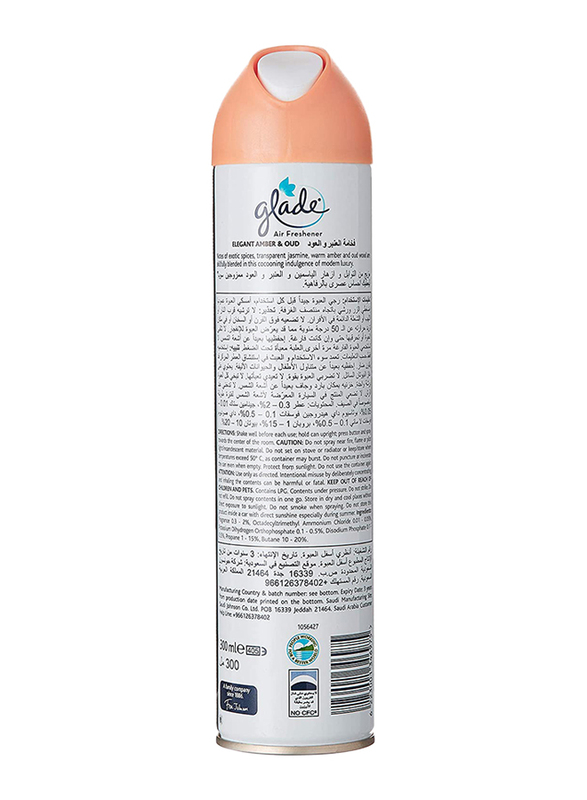 Glade Elegant Amber and Oud Air Freshener, 300ml