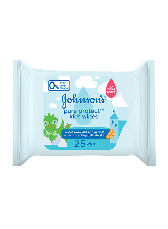 Johnson's Baby 25-Sheets Pure Protect Wipes for Kids