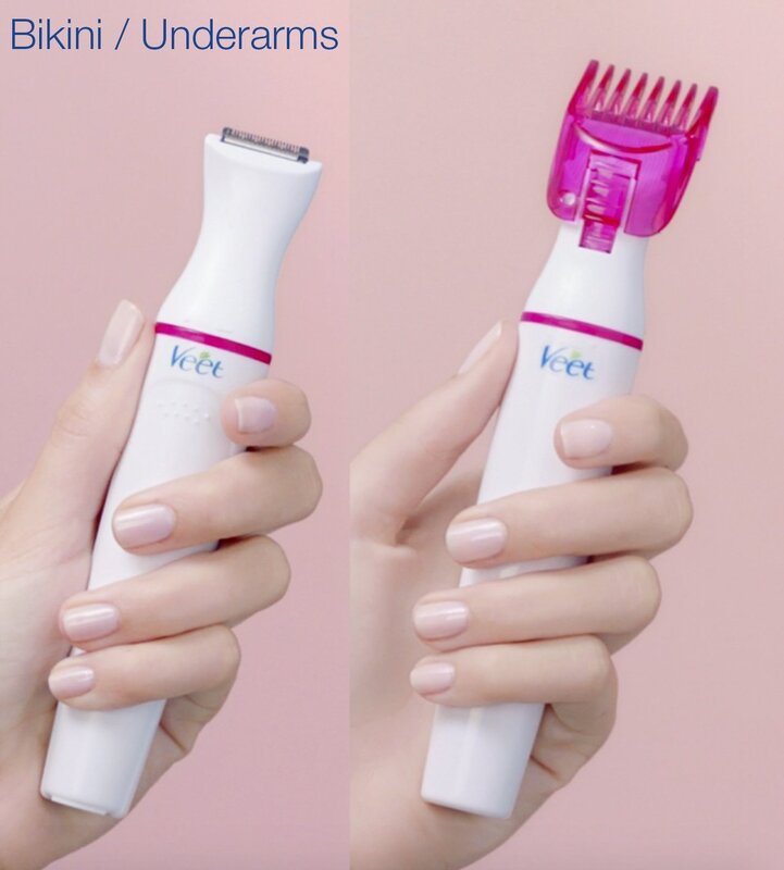 Veet Sensitive Precision Beauty Styler Trimmer for Women, 1 Gadget + 7 Accessories, White