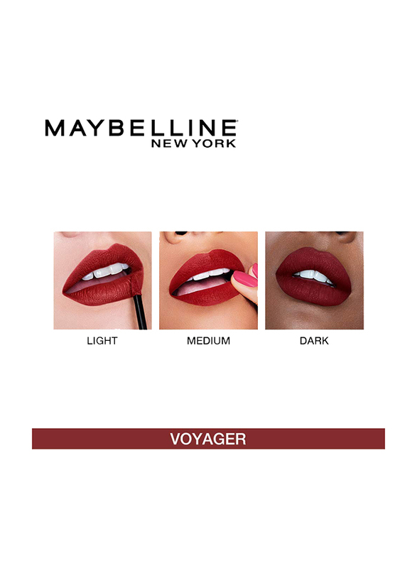 Maybelline New York SuperStay Matte Ink Lipstick, 5ml, 50 Voyager, Red