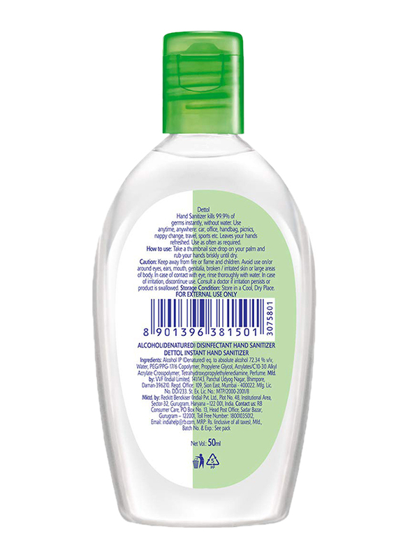 Dettol Original Instant Hand Sanitizer, 50ml