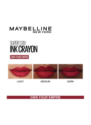 Maybelline New York SuperStay Ink Crayon Lipstick, 1.2gm, 50 Own Your Empire, Red