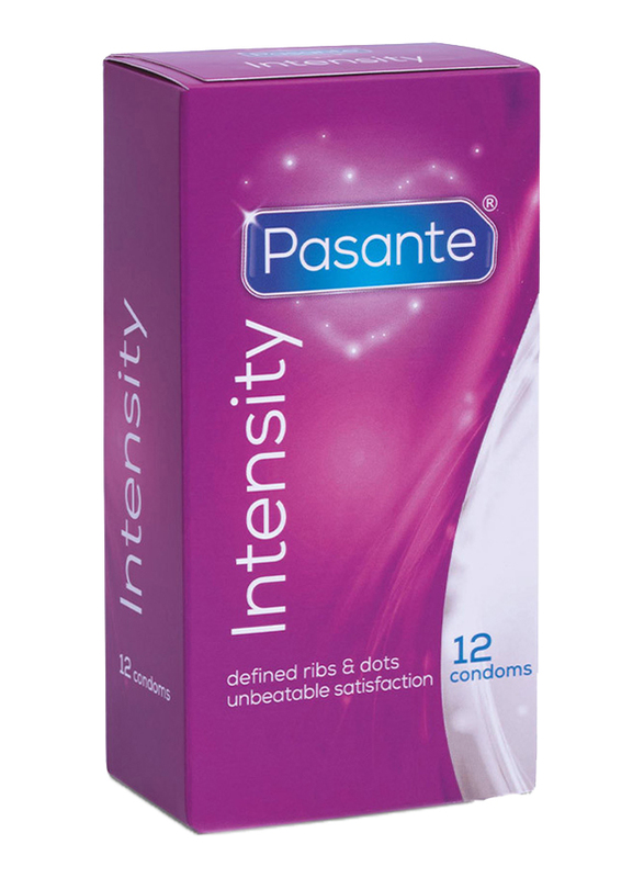 Pasante Intensity Condom for Men, 12 Pieces