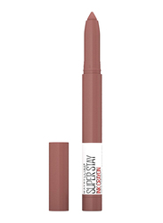 Maybelline New York SuperStay Ink Crayon Lipstick, 1.2gm, 10 Trust Your Gut, Brown