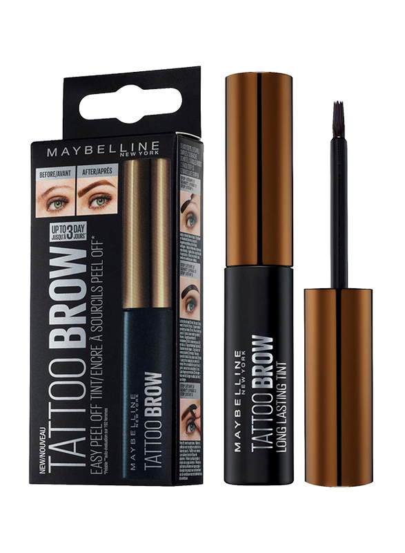 Maybelline New York Tattoo Brow Easy Peel Off Tint, 4.9ml, Medium Brown