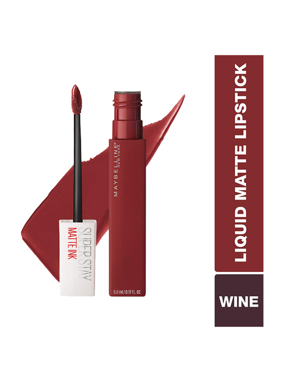Maybelline New York SuperStay Matte Ink Lipstick Set, 3 x 5ml, 50 Voyager, Red
