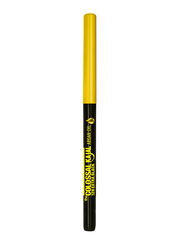 Maybelline New York The Colossal Kajal 12Hr Eyeliner with Argan Oil, 4.54gm, Extra Black