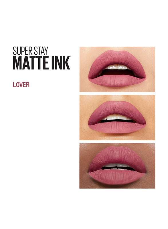 Maybelline New York SuperStay Matte Ink Lipstick Set, 3 x 5ml, 15 Lover, Pink
