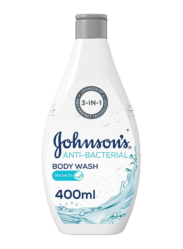 Johnson's 400ml Anti-Bacterial Sea Salts Body Wash for Kids