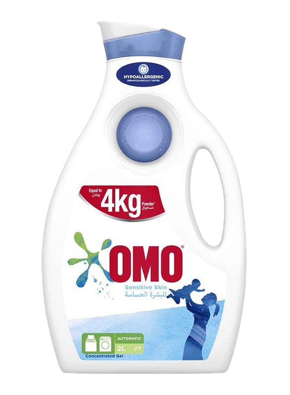 Omo Sensitive Skin Automatic Concentrated Gel, 2 Liter
