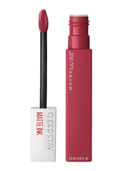 Maybelline New York SuperStay Matte Ink Lipstick, 5ml, 80 Ruler, Red
