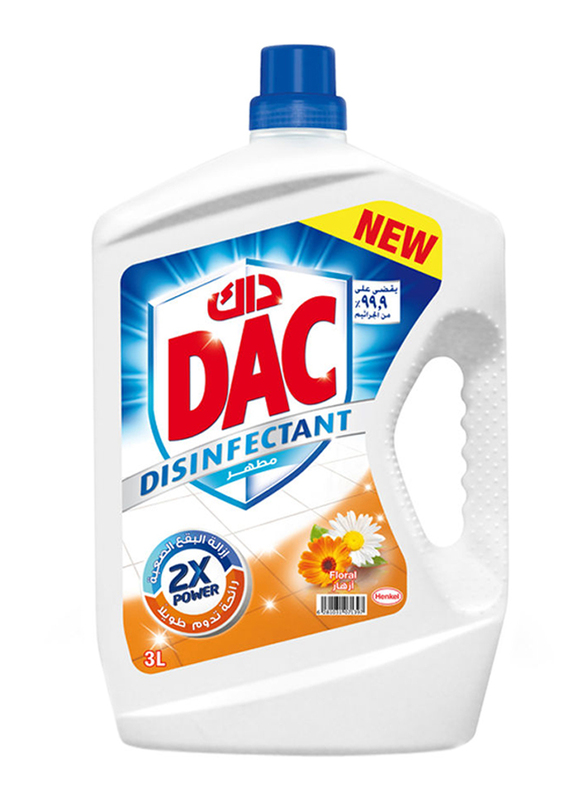 DAC Floral Floor Disinfectant Cleaner, 3 Liter