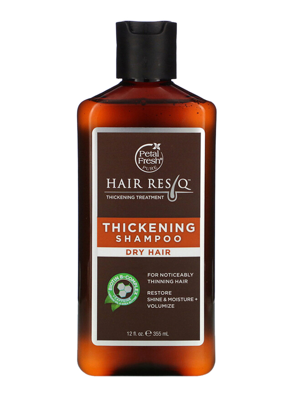 Petal Fresh Pure Hair Rescue Argan Oil & Shea Butter Shampoo for Dry Hair, 355ml