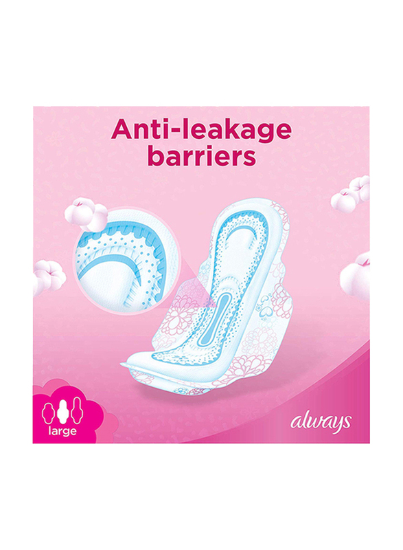 Always Maxi Thick Cotton Soft Sanitary Pads with Wings, Large, 60 Pads