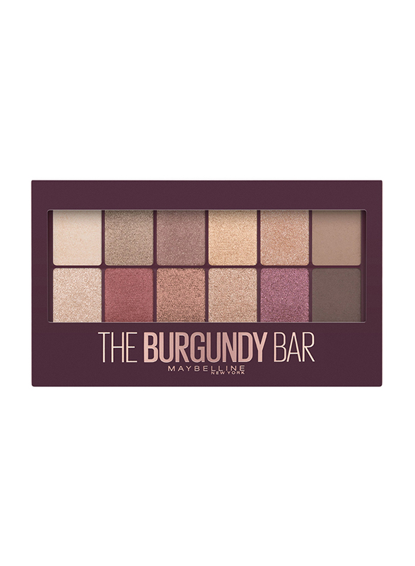 Maybelline New York The Burgundy Bar 13 Looks in 1 Eyeshadow Palette, Multicolor