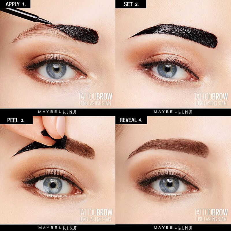 Maybelline New York Tattoo Brow Easy Peel Off Tint, 4.9ml, Medium Brown