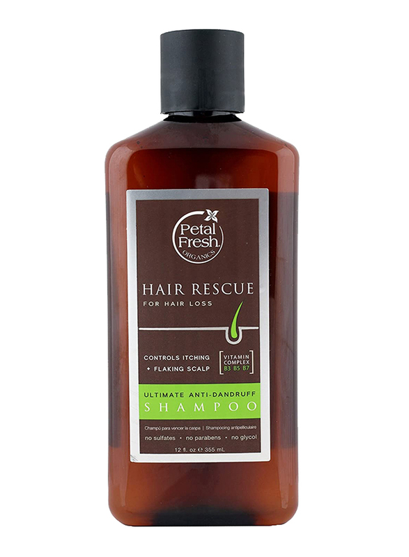 Petal Fresh Pure Hair Rescue Anti Dandruff Shampoo for Sensitive Scalps, 355ml