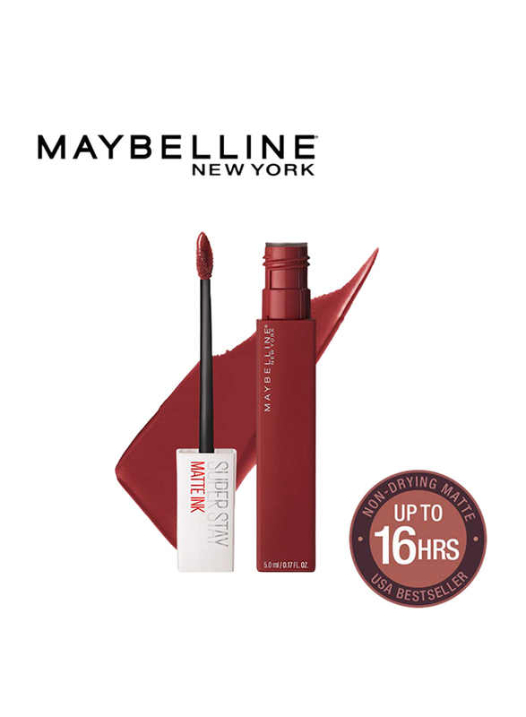 Maybelline New York SuperStay Matte Ink Lipstick, 5ml, 50 Voyager, Red