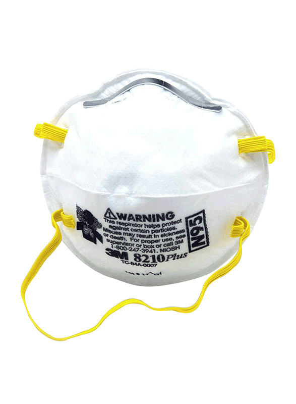 3M 8210 Particulate Respirator N95 Face Mask, 20 Pieces