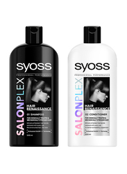 Syoss Salonplex Hair Renaissance Shampoo & Conditioner Set for All Hair Types, 500ml, 2 Pieces