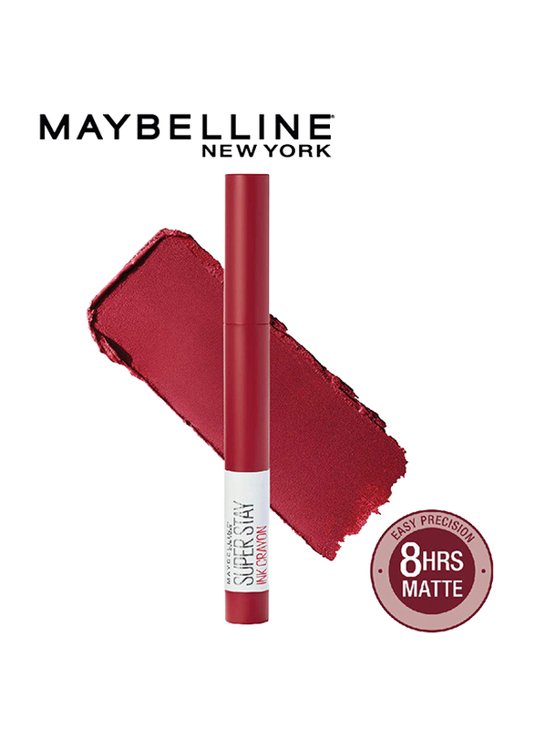Maybelline New York SuperStay Ink Crayon Lipstick, 1.2gm, 50 Own Your Empire, Red