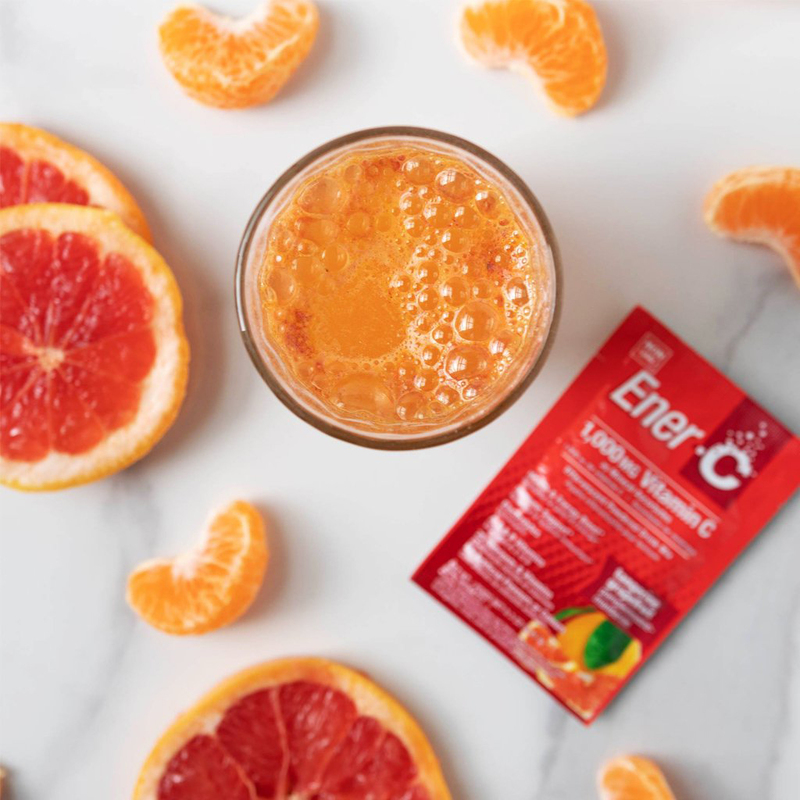 Ener-C Vitamin C Tangerine Grapefruit Multivitamin Drink Mix, 1,000mg, 30 Sachets, 274.8gm