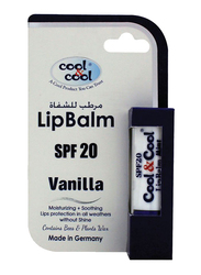 Cool & Cool SPF20 Lip Balm, Vanilla, Clear