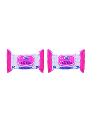 Cool & Cool 80 Sheets Regular Wipes for Babies, 2 Pieces