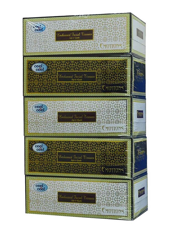 

Cool & Cool Emotion Facial Tissue, 150 Sheets x 5 Pieces, White