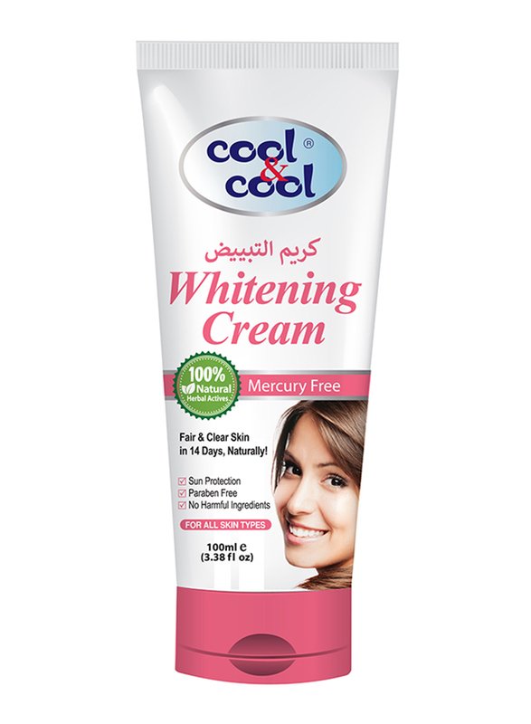 Cool & Cool Whitening Facial Cream for Women, 100ml