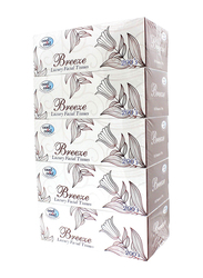 Cool & Cool Breeze Facial Tissue, 200 Sheets x 5 Pieces, White