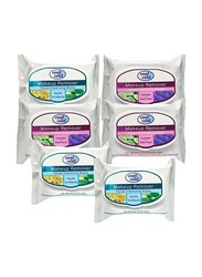 Cool & Cool Make Up Removing & Cleansing Tissue, 25 Sheets x 6 Pieces, White