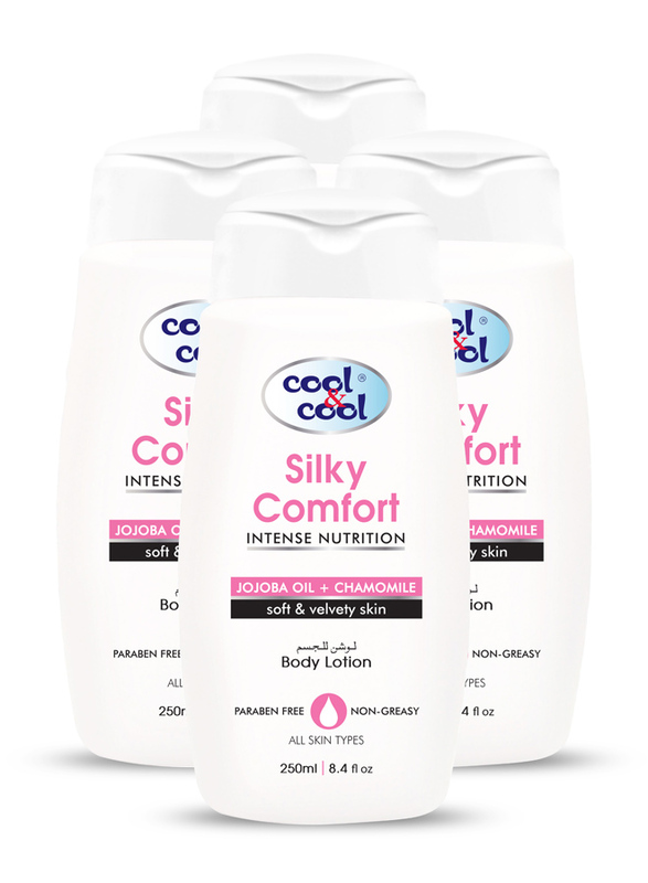 Cool & Cool Silky Comfort Body Lotion Set, 250ml, 4-Pieces