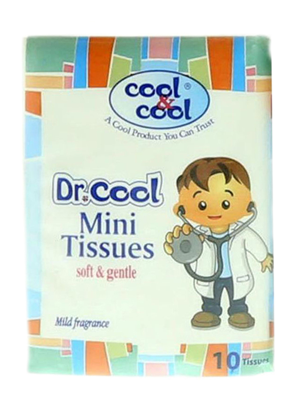 Cool & Cool 10 Sheets Dr. Cool Mini Tissues for Kids