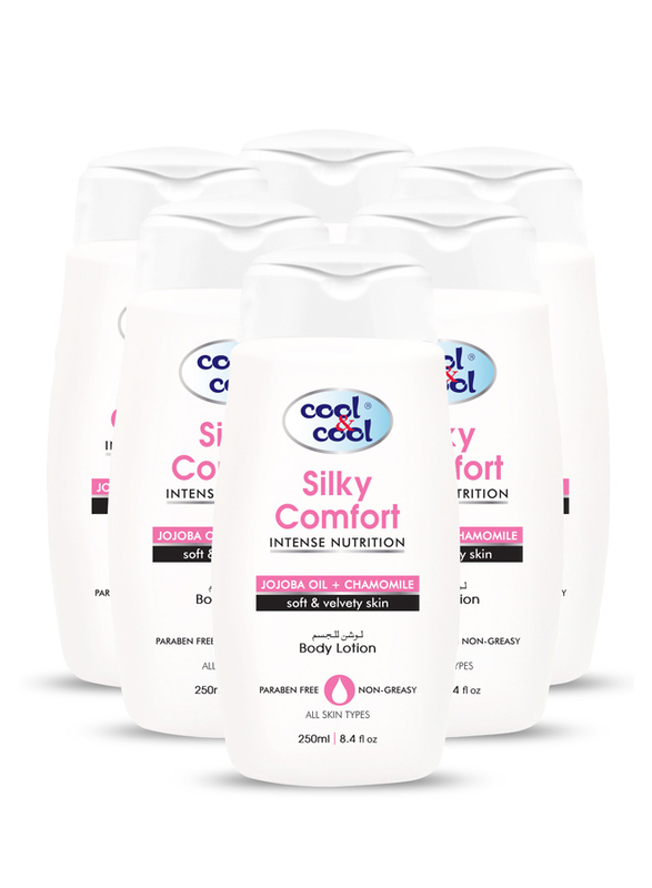 Cool & Cool Silky Comfort Body Lotion Set, 250ml, 6-Pieces