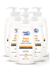 Cool & Cool Shea Butter Body Lotion Set, 500ml, 6-Pieces
