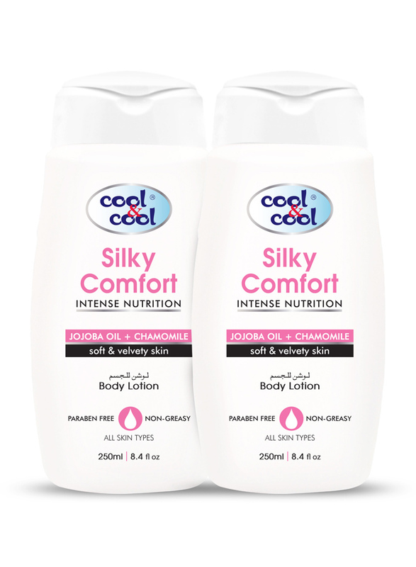 Cool & Cool Silky Comfort Body Lotion Set, 250ml, 2-Pieces